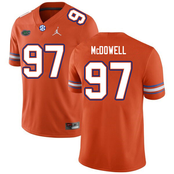 Men #97 Griffin McDowell Florida Gators College Football Jerseys Sale-Orange